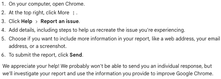 chrome-feedback-steps
