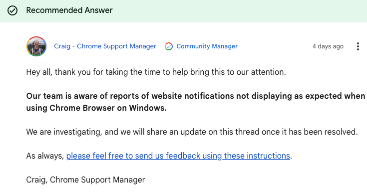 chrome-notifications-windows-issue-known