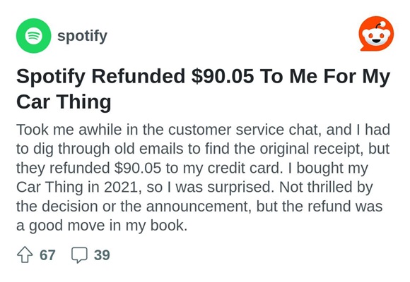 Spotify-Car-Thing-refund