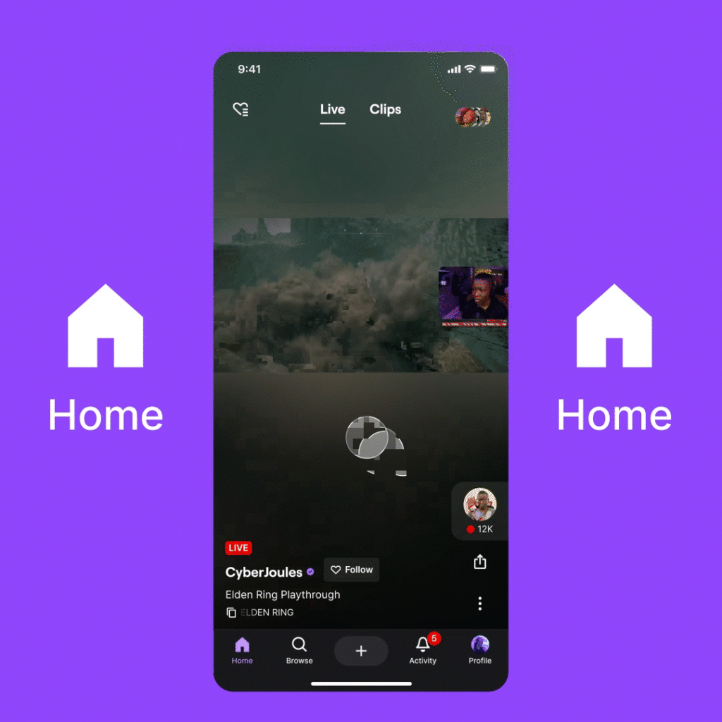 Twitch-mobile-home-redesign