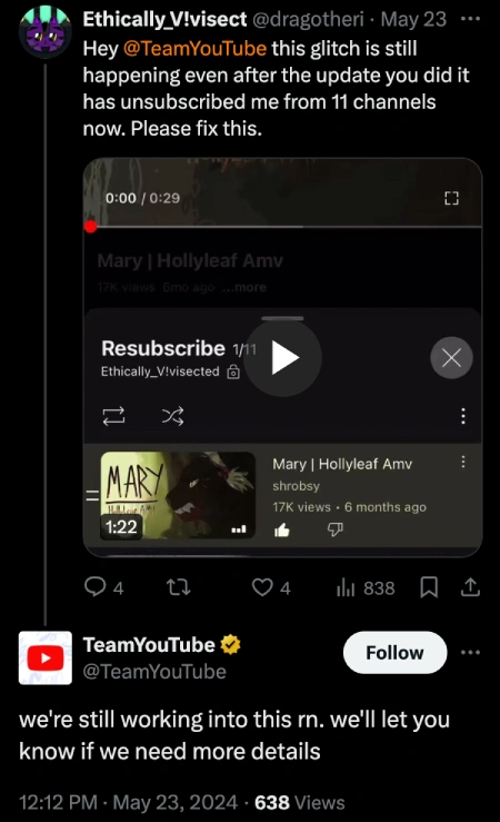 youtube-automatically-unsubscribing-glitch-acknowledged