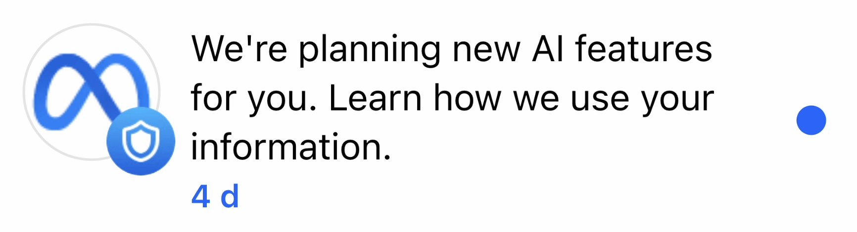 meta-ai-training-notification