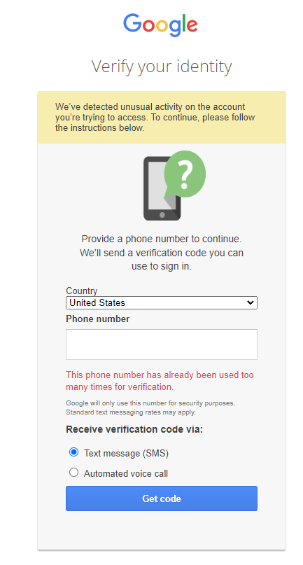 Google-phone-verification-used-too-many-times