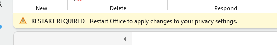 Restart-office-365-to-apply-changes-to-your-privacy-settings