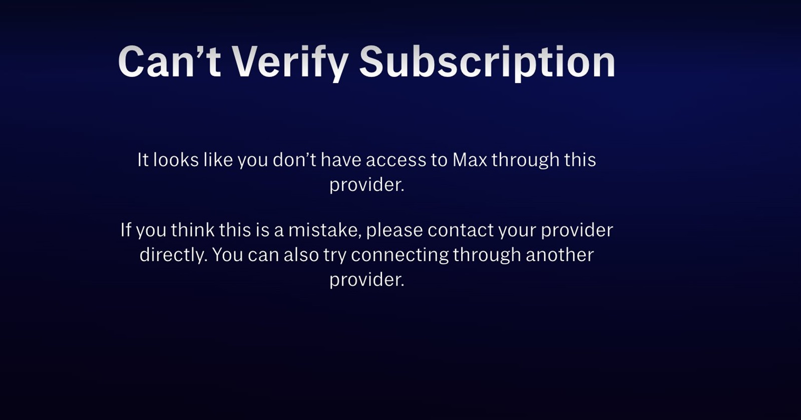 Some DirecTV Stream users can't verify MAX subscription, fix in the works