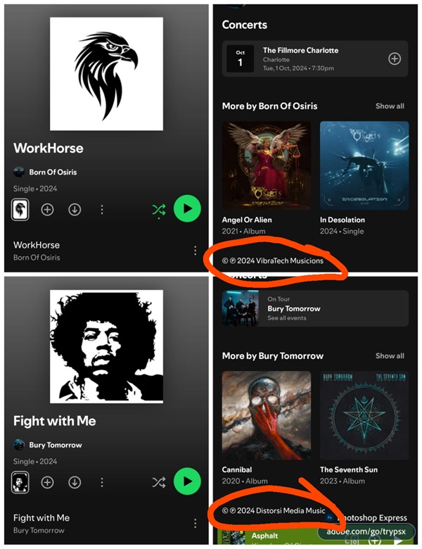 Spotify-listing-fake-songs