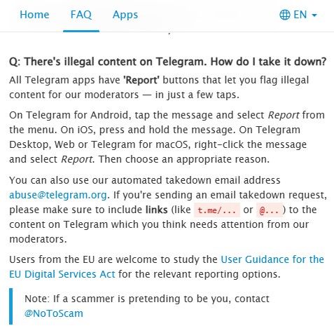 Telegram-policy-change-report-content