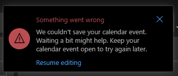 Outlook-adding-events-error