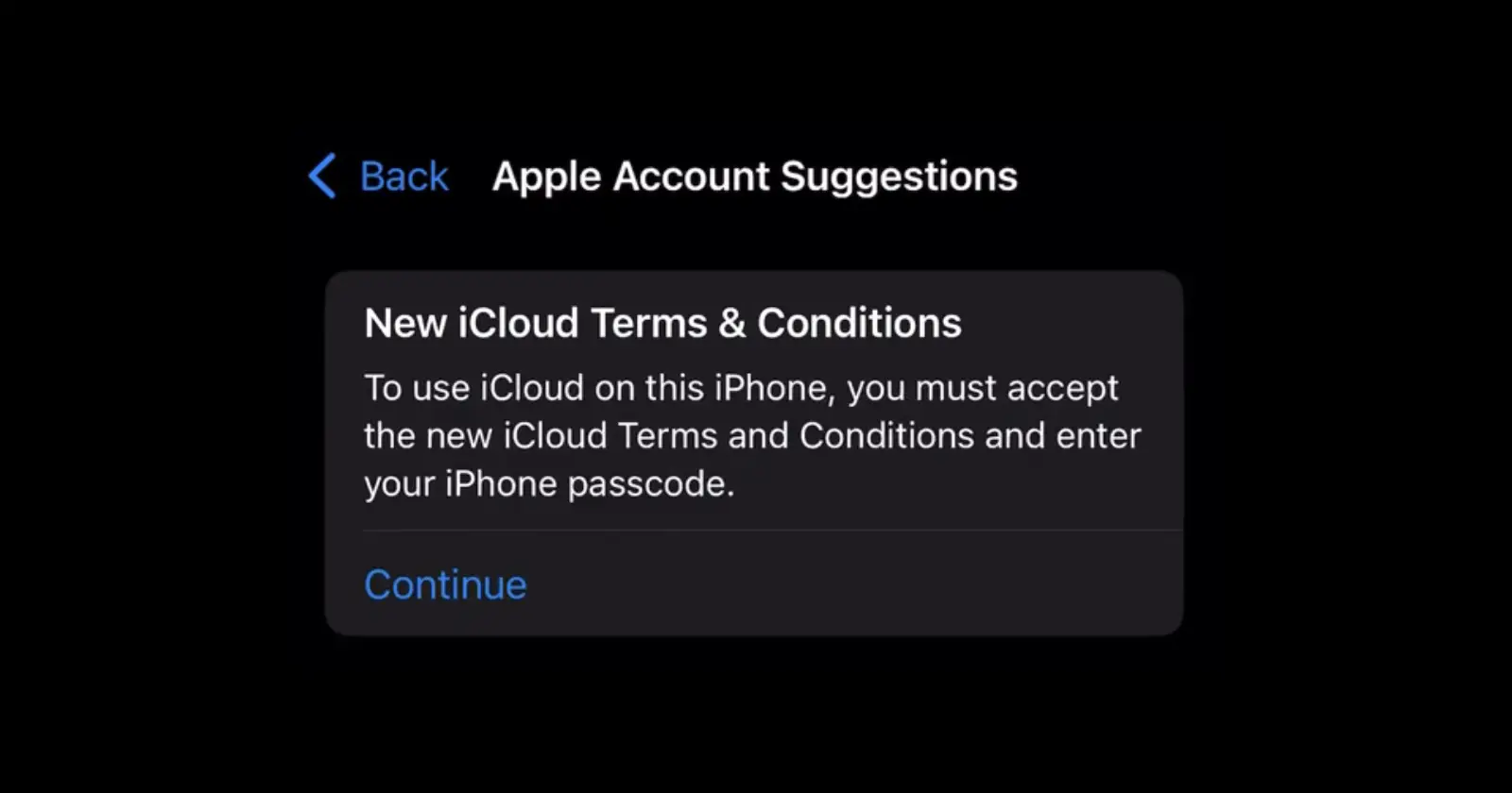 Apple users unable to accept new iCloud terms and conditions