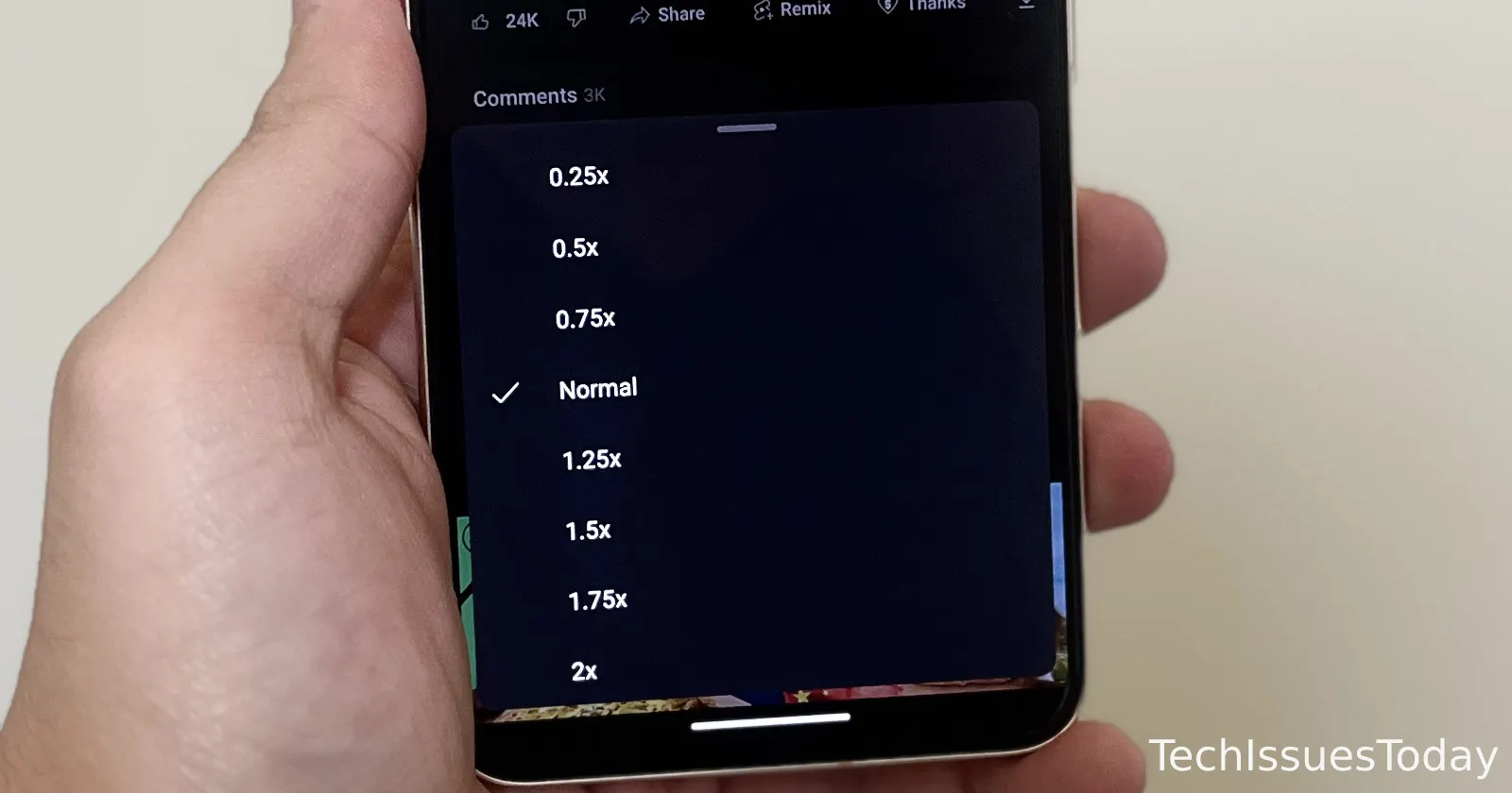 YouTube app update broke playback speed option