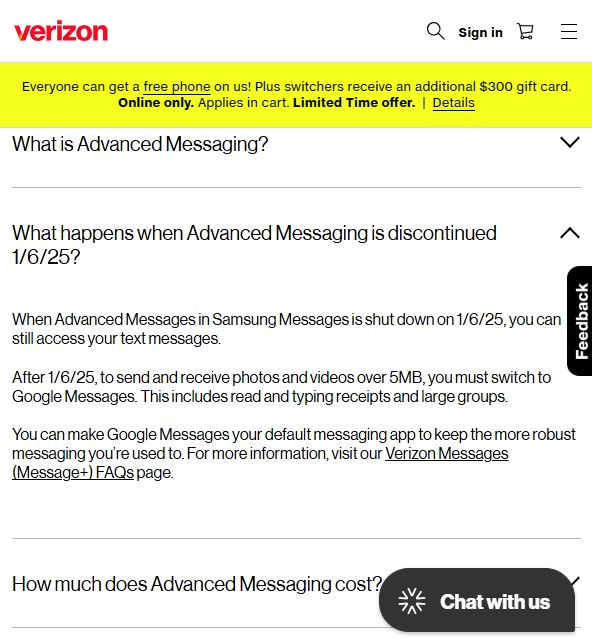 Verizon-Samsung-Messages-RCS-support