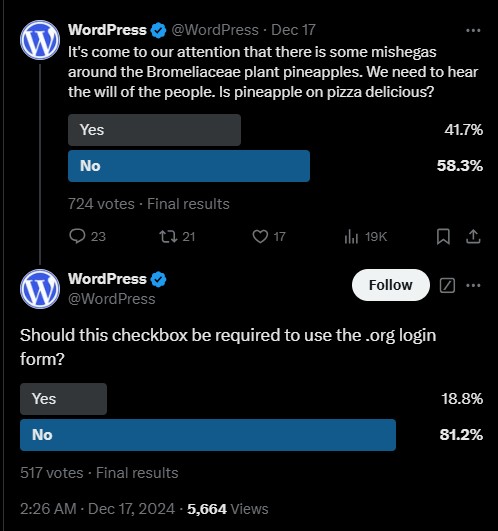 WordPress-pineapple-on-pizza-checkbox