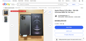 iPhone-12-Pro-Max-with-TikTok-on-eBay