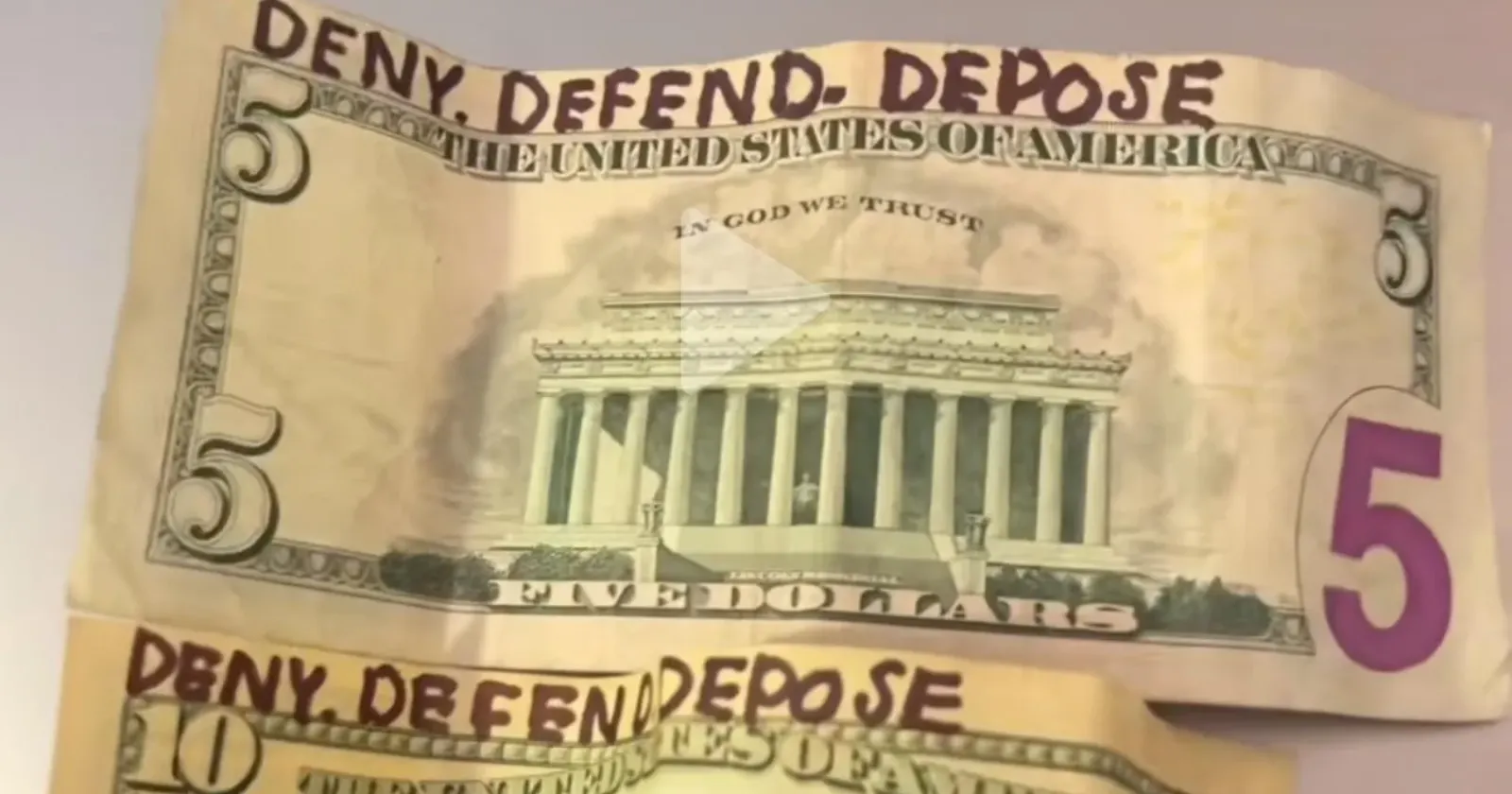 Here's what you need to know about TikTok's 'Deny, Defend, Depose' on dollar bills movement