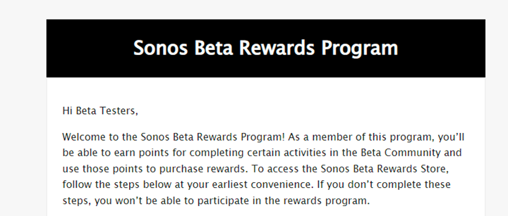 Sonos-Beta-Rewards-program-launched-in-2022