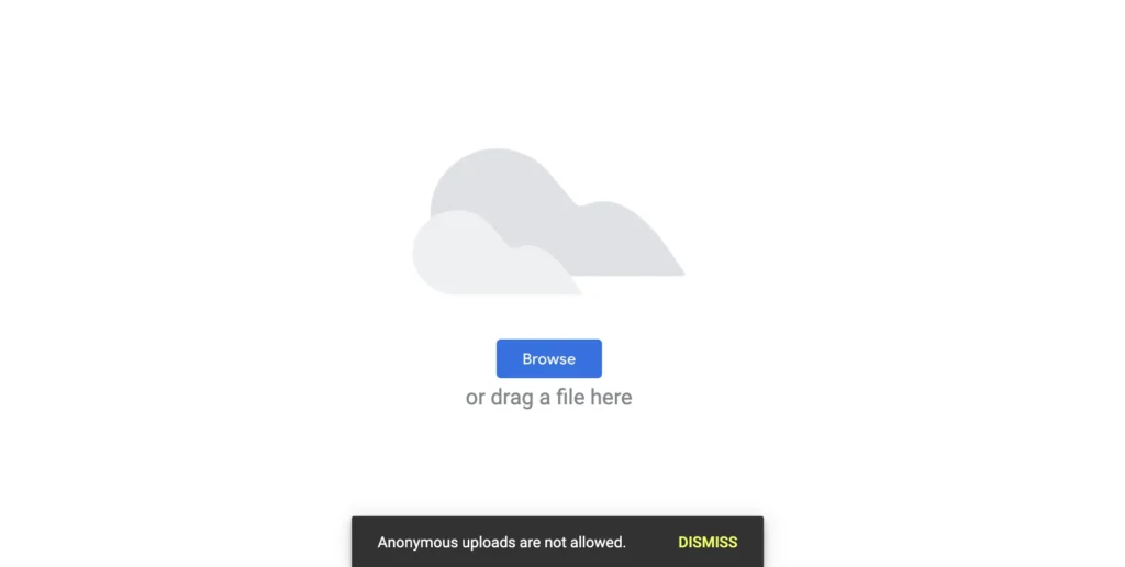 anonymous-uploads-are-not-allowed-error