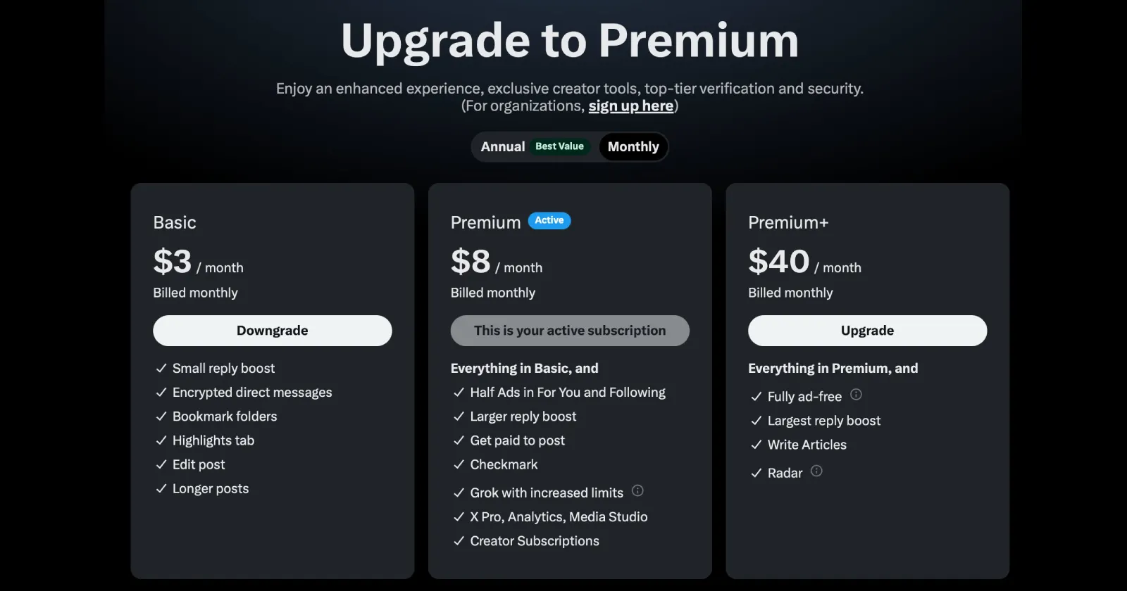 X Premium+ subscription fee shoots up to $40 following Grok 3 launch