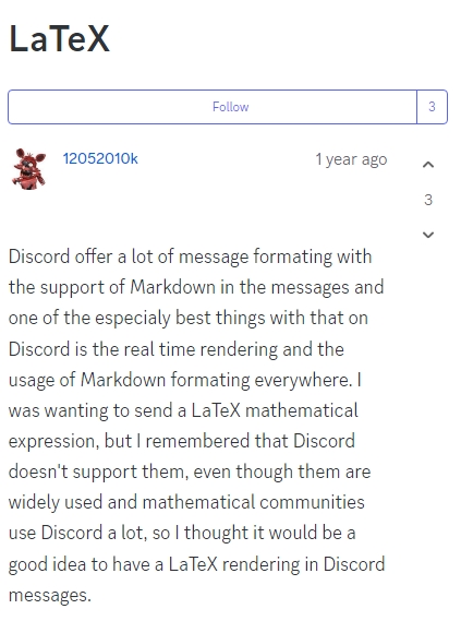 Discord-LaTeX-support