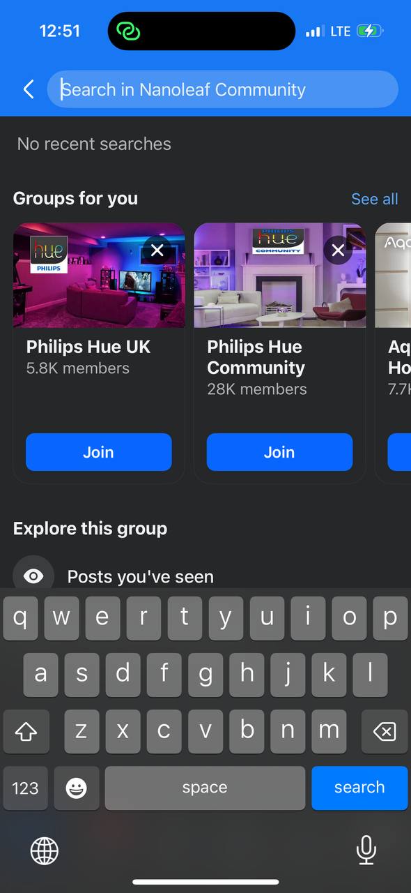 Facebook-group-search-iOS