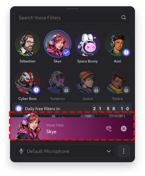 How-to-know-active-voice-filter-in-Discord