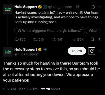 Hulu-login-issues
