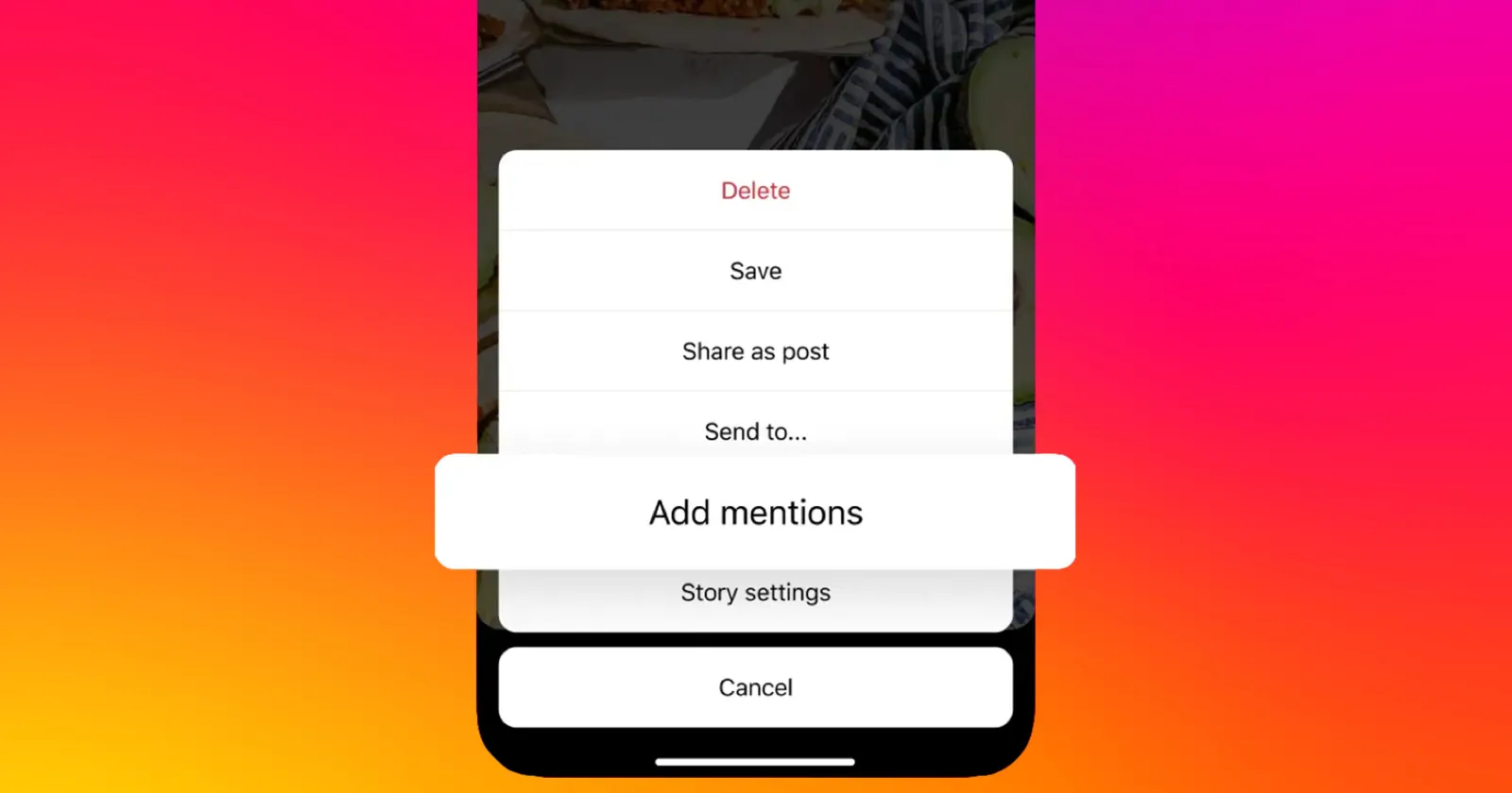 Instagram users reporting option to 'Mention' someone in Story after uploading no longer available