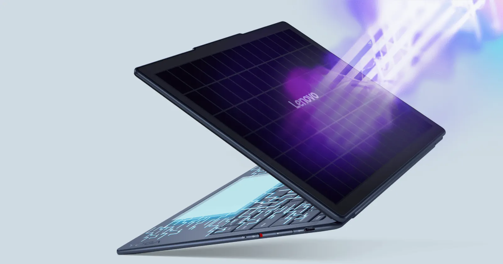 Lenovo teases a solar laptop concept aiming to fix charger dependency once and for all