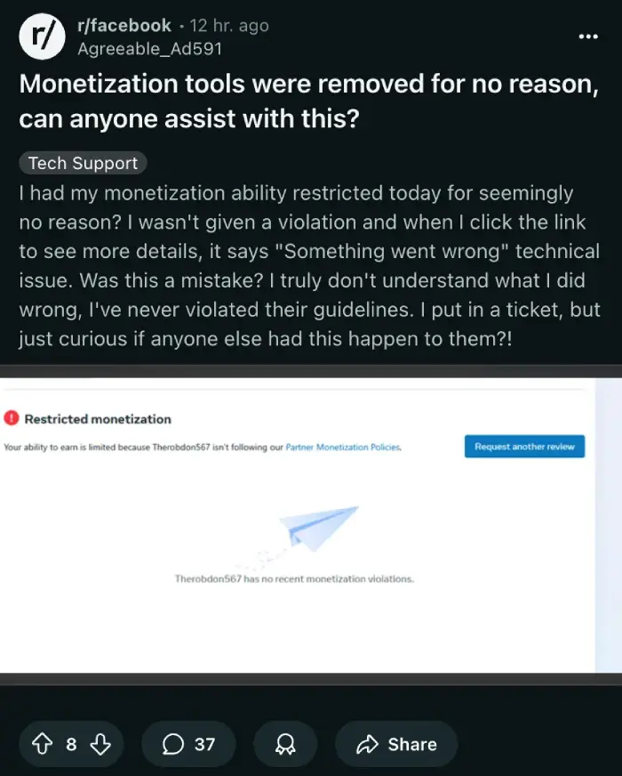 facebook-monetization-removed-report