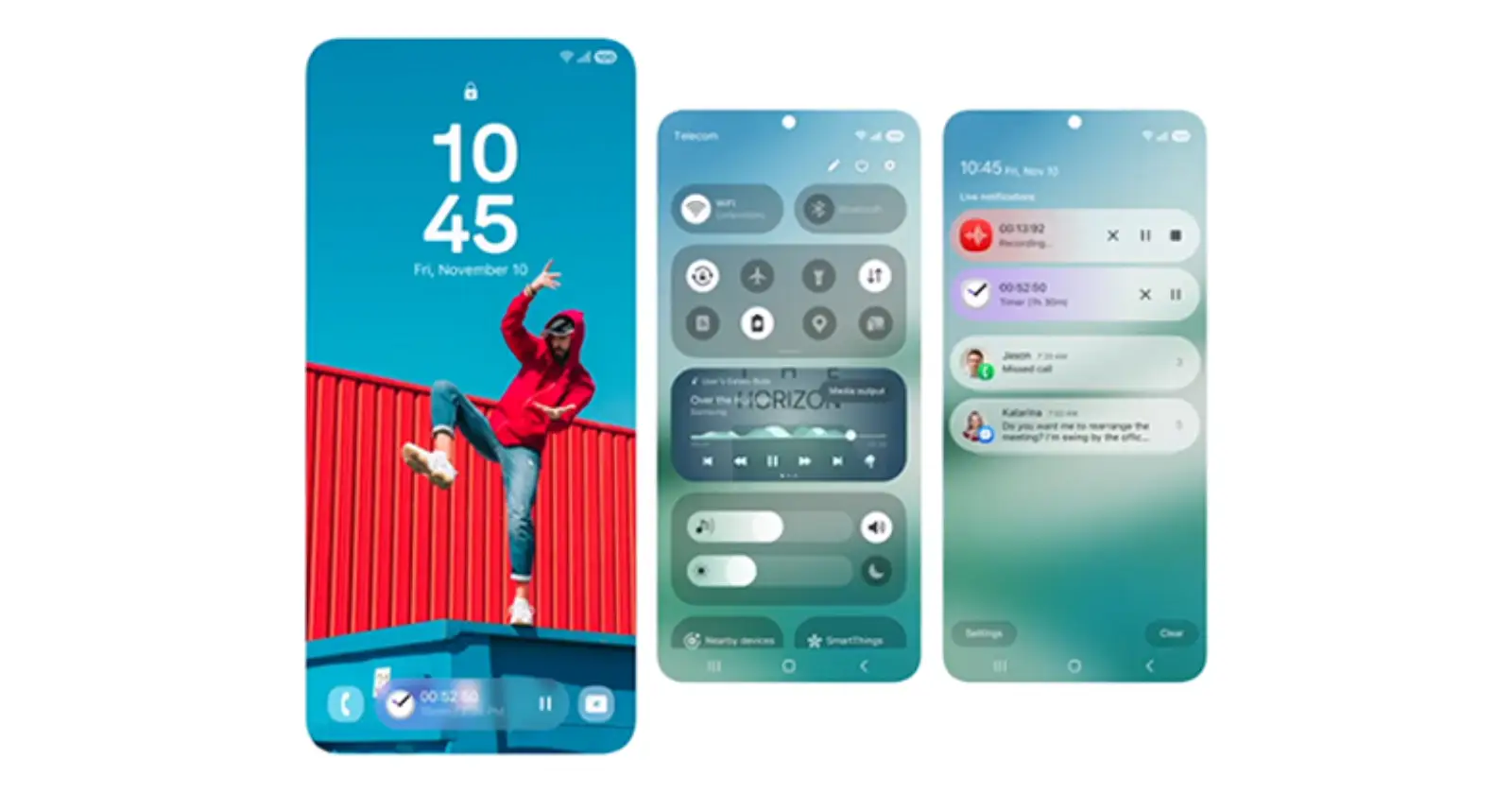 Some users annoyed with One UI 7 quick settings, search bar, and color palette