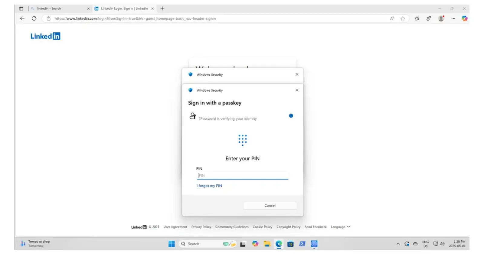 1Password rolls out support for Windows 11 passkey in beta