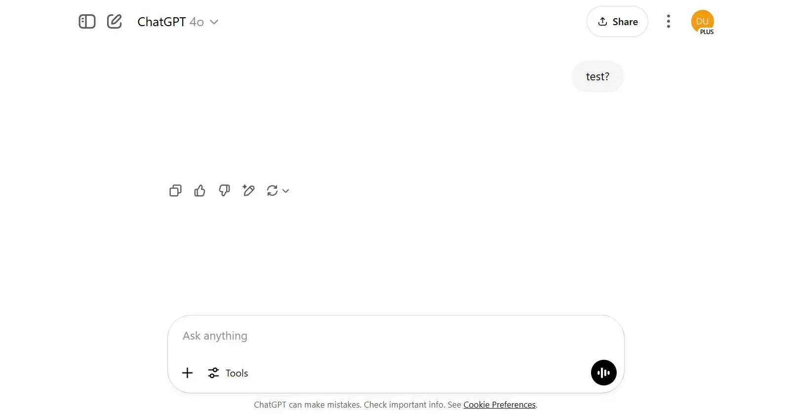 ChatGPT users reporting blank responses on Windows app