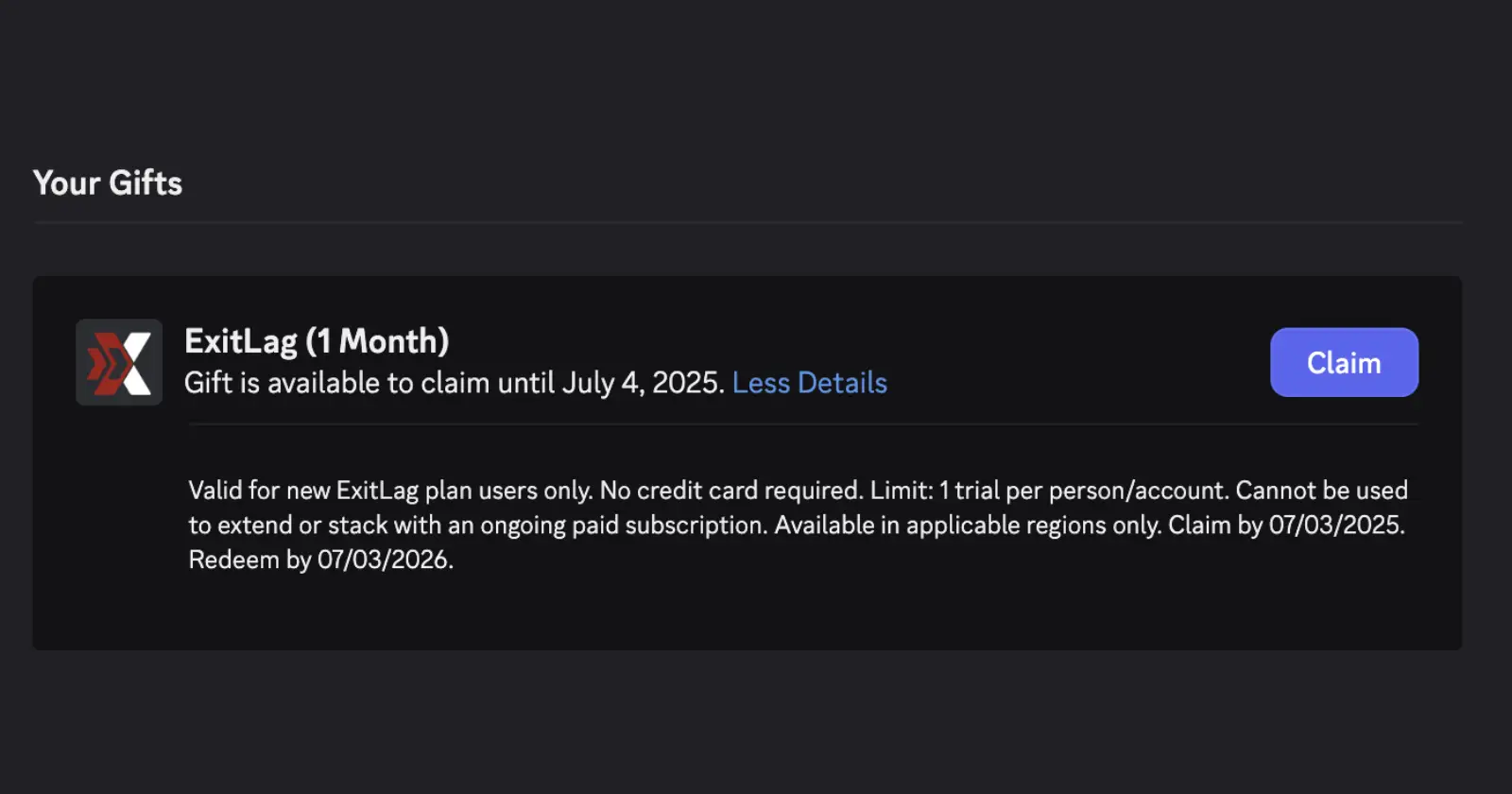 Discord Nitro subscribers now getting 1 month ExitLag Solo Plan trial - here are all the details