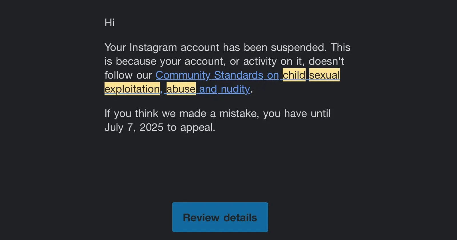 Instagram under fire for wrongful mass account bans, citing CSE