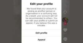 Widespread TikTok bug triggering confusing 'impersonation' notifications
