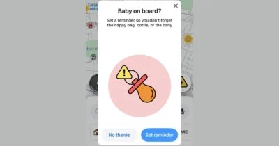 Waze users report seeing new 'Baby on Board' notification