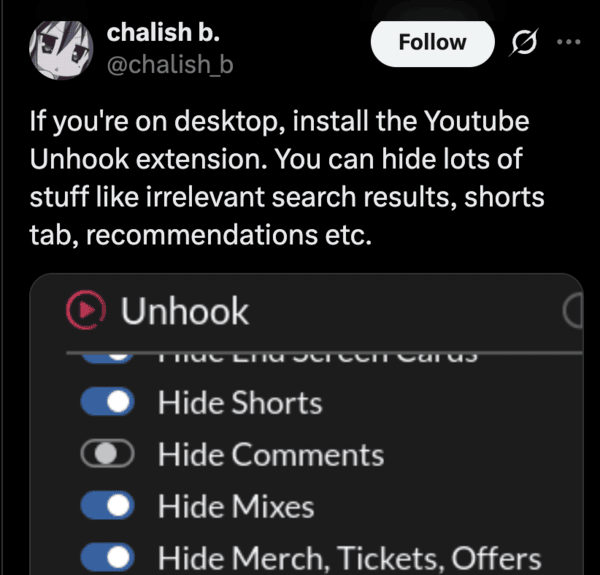 Unhook-Extension-Fix-YouTube-Search-Issue
