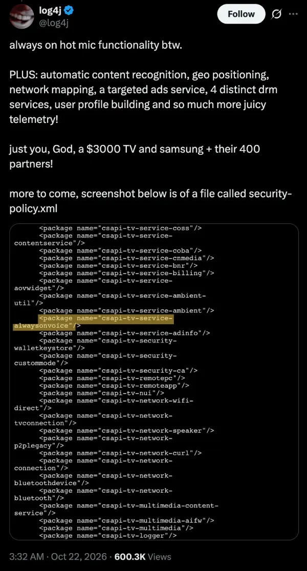 samsung-tv-hot-mic-issue-report-x