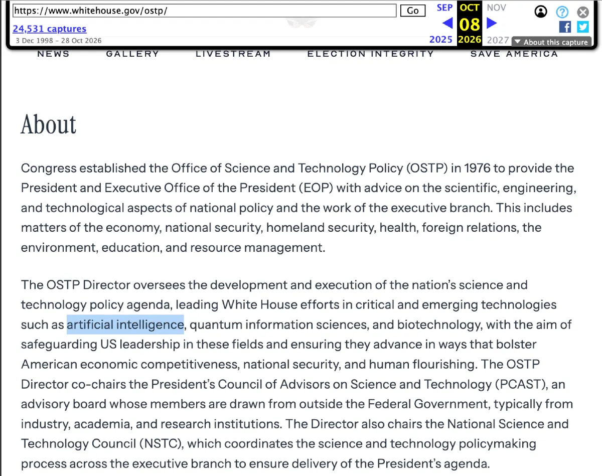 white-house-science-tech-page-ai